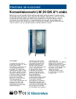 Electrolux LW 20 GN Specifications preview