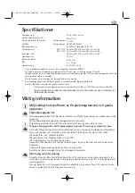 Предварительный просмотр 159 страницы Electrolux MC1751E Operating Instructions Manual