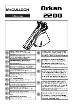 Preview for 1 page of Electrolux McCULLOCH Orkan 2200 Important Information Manual