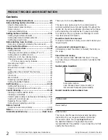 Preview for 2 page of Electrolux MFF3015 Use & Care Manual