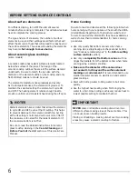 Preview for 6 page of Electrolux MFF3015 Use & Care Manual