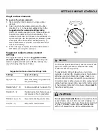 Preview for 9 page of Electrolux MFF3015 Use & Care Manual