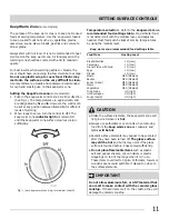 Preview for 11 page of Electrolux MFF3015 Use & Care Manual