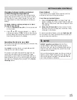 Preview for 15 page of Electrolux MFF3015 Use & Care Manual