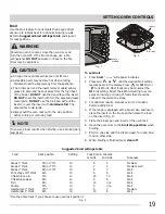 Preview for 19 page of Electrolux MFF3015 Use & Care Manual