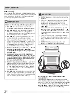 Preview for 24 page of Electrolux MFF3015 Use & Care Manual