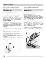 Preview for 28 page of Electrolux MFF3015 Use & Care Manual