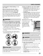 Preview for 29 page of Electrolux MFF3015 Use & Care Manual