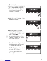 Предварительный просмотр 33 страницы Electrolux MICROMAT KB9810E User Information