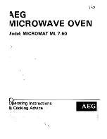 Preview for 1 page of Electrolux Micromat ML 7.60 Operating Instructions Manual