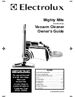 Electrolux Mighty Mite series Owner'S Manual preview