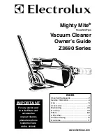 Preview for 1 page of Electrolux Mighty Mite Z3690 Series Owner'S Manual