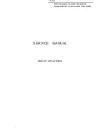 Предварительный просмотр 1 страницы Electrolux MSG-07HRIN2 Service Manual