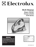 Electrolux MULTI-STEAMER Z370 Series Owner'S Manual preview