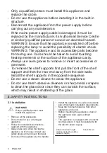 Preview for 4 page of Electrolux OEM3H40TX User Manual