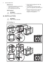 Preview for 8 page of Electrolux OKC8P31X User Manual