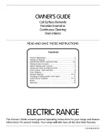 Preview for 1 page of Electrolux Oven Interior Owner'S Manual