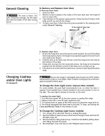 Preview for 12 page of Electrolux Oven Interior Owner'S Manual