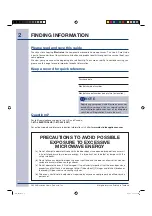 Preview for 2 page of Electrolux Over the Range Microwave Oven Use & Care Manual