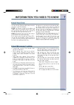 Preview for 7 page of Electrolux Over the Range Microwave Oven Use & Care Manual