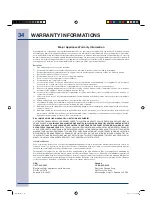 Preview for 34 page of Electrolux Over the Range Microwave Oven Use & Care Manual