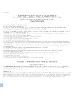 Предварительный просмотр 2 страницы Electrolux Oxygen Owner'S Manual