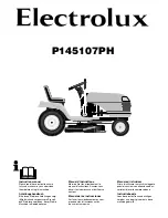 Electrolux P145107PH Instruction Manual предпросмотр