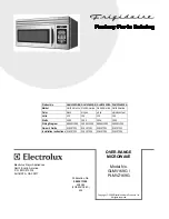 Preview for 1 page of Electrolux PLMVZ169GC Factory Parts Catalog