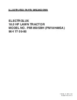 Electrolux PM1850SBH Illustrated Parts Breakdown preview