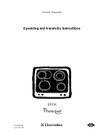 Electrolux Premier EPCH Operating And Assembly Instructions Manual preview