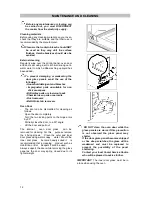 Preview for 12 page of Electrolux PROline EFE503 Operating And Installation Instructions