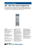 Preview for 1 page of Electrolux Prostore 691232 Specifications