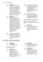 Preview for 50 page of Electrolux PX640UOV User Manual