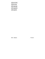 Electrolux QT3549FX User Manual preview