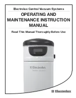 Preview for 1 page of Electrolux Quiet Clean PU3650 Operating And Maintenance Instruction Manual