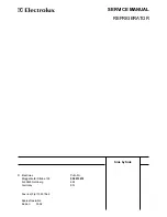 Preview for 1 page of Electrolux R134A Service Manual