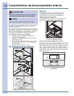 Preview for 18 page of Electrolux Refrigerador con congelador inferior de puerta doble (Spanish) Guía De Uso Y Cuidado