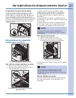 Preview for 21 page of Electrolux Refrigerador con congelador inferior de puerta doble (Spanish) Guía De Uso Y Cuidado