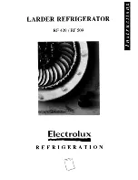 Electrolux RF 509 Instructions Manual preview