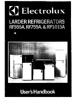 Preview for 1 page of Electrolux RF555A User Handbook Manual