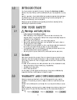 Preview for 3 page of Electrolux RH 136D Manual