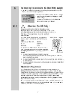 Preview for 7 page of Electrolux RH 136D Manual