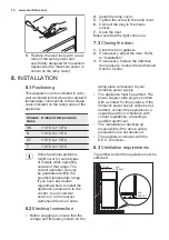 Предварительный просмотр 12 страницы Electrolux RJN2301AOW User Manual