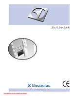 Preview for 1 page of Electrolux S 75628 SK Use & Care Manual