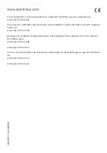 Preview for 72 page of Electrolux S64166TK User Manual