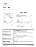 Electrolux SAEQ7000FS0 Use & Care Manual предпросмотр