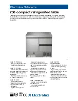 Electrolux Saladette 728629 Brochure & Specs preview