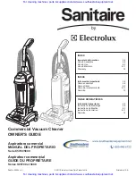 Electrolux Sanitaire C5700 Series Owner'S Manual preview