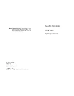 Electrolux santo 70312 kg Operating Instructions Manual предпросмотр