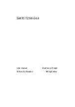 Preview for 1 page of Electrolux SANTO 72398-6 KA User Manual